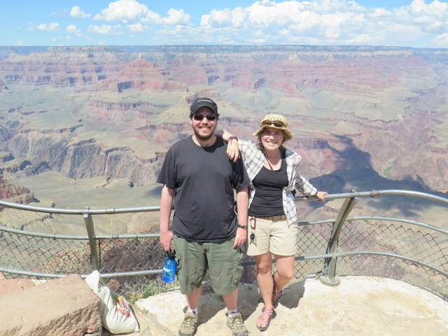 Jamie and posing at the grand canyon